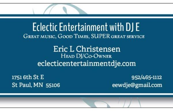 Disc Jockeys Category Vendor Eclectic Entertainment with DJ E
