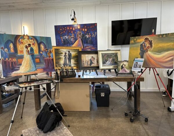 I do wedding painting